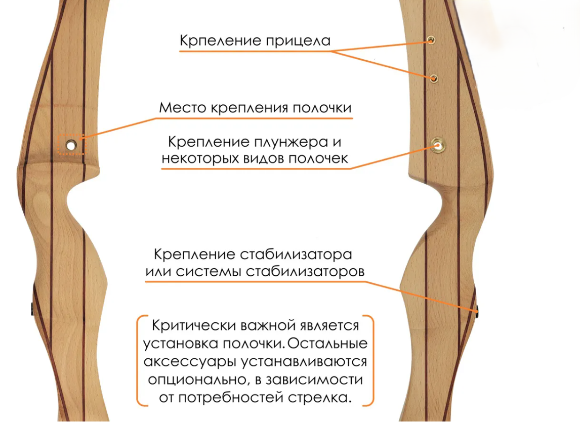 Лук рекурсивный Classic 68" 26# RH (черн. плечи)