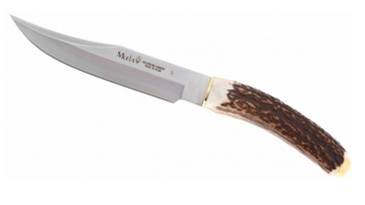 Нож  (рук.рог оленя, кож.ножны)